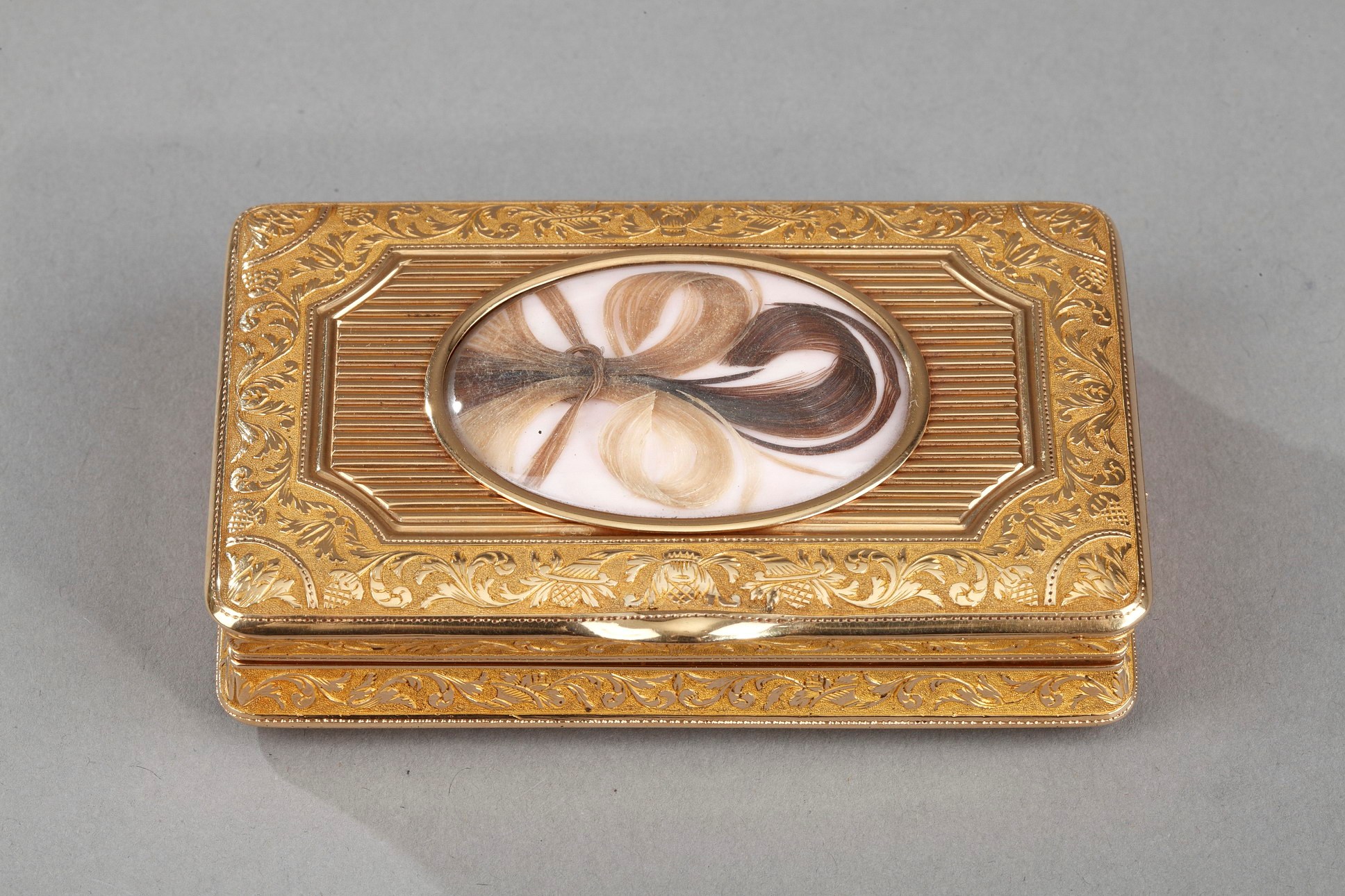 Early 19th century rectangular gold box, Louis Tronquoy